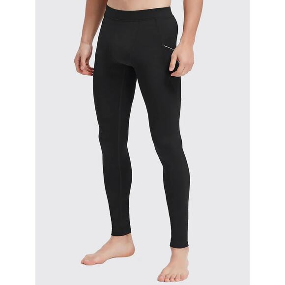 Willit Base Layer Pants Mens S Black Pull On Quick Dry Compression Yoga Legging - Picture 2 of 11
